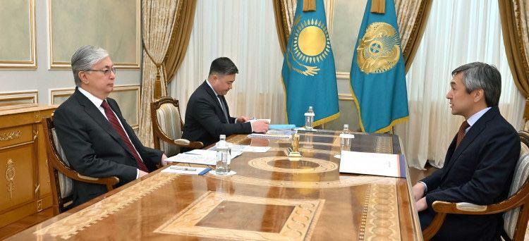 Президент принял Председателя Президиума  НПП «Атамекен» Раимбека Баталова