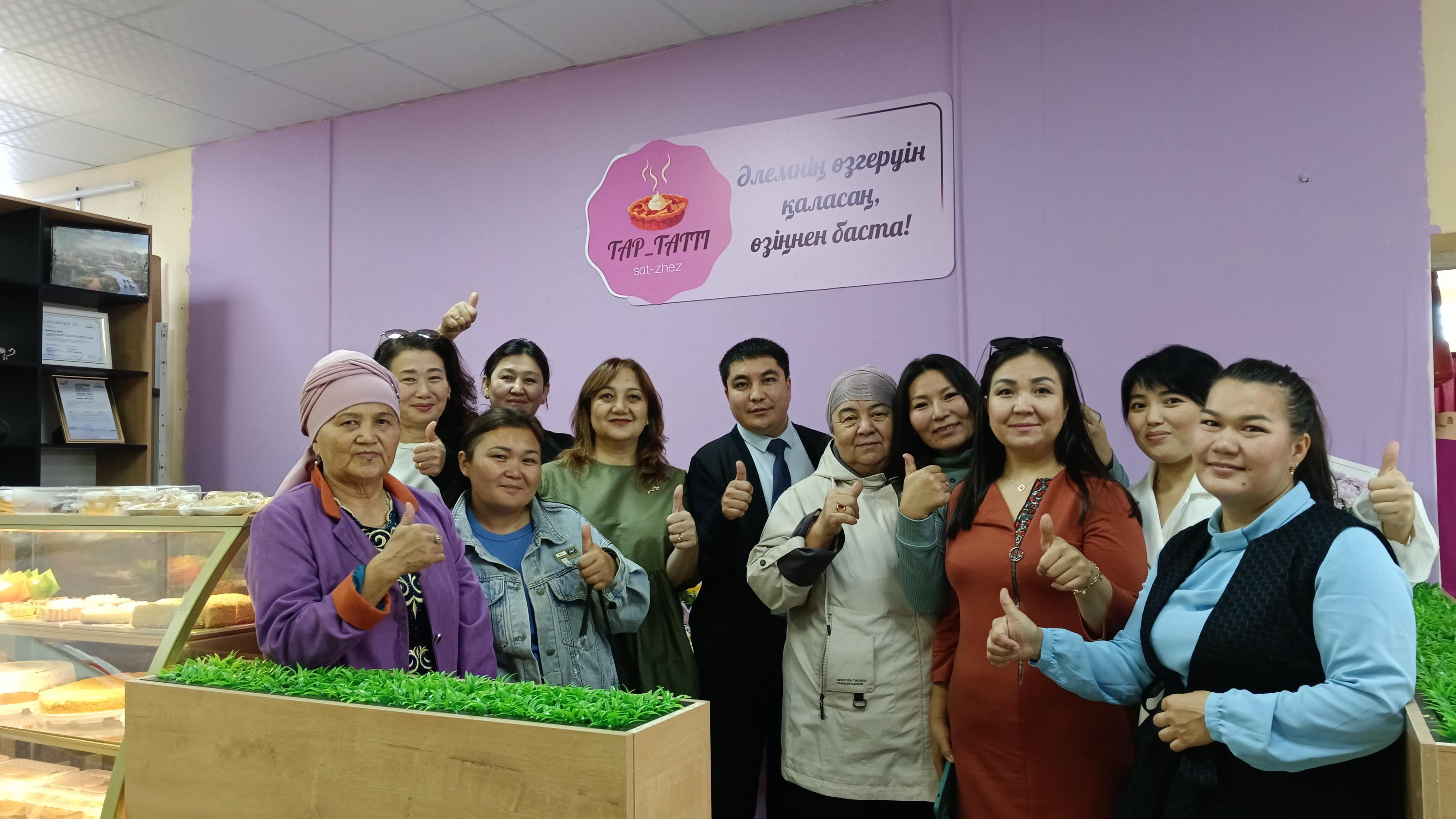 Благодаря поддержке «Атамекен» открылась новая кондитерская в г. Сатпаеве