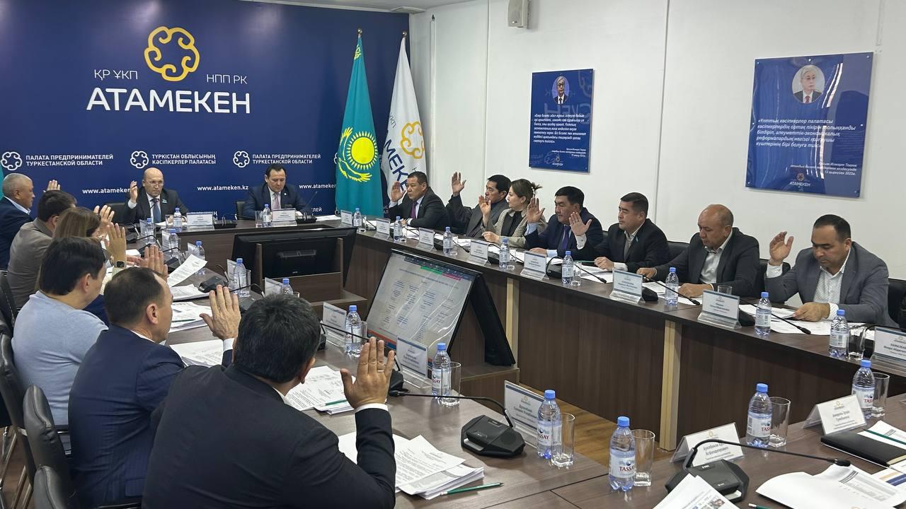 В Туркестане состоялось очередное заседание регионального совета предпринимателей