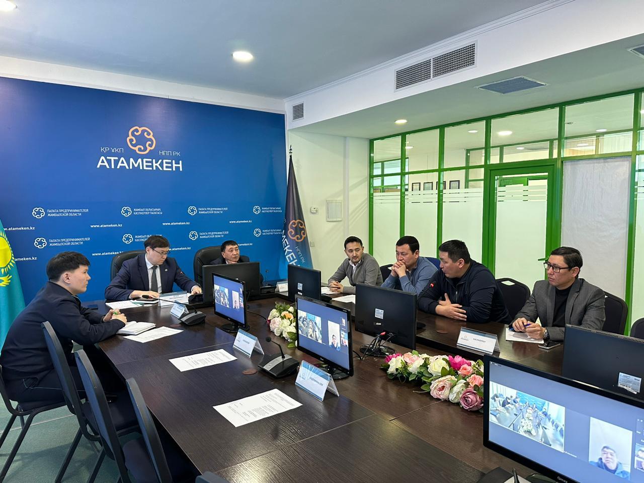 Реализацию инвестпроектов обсудили в Жамбылской Палате