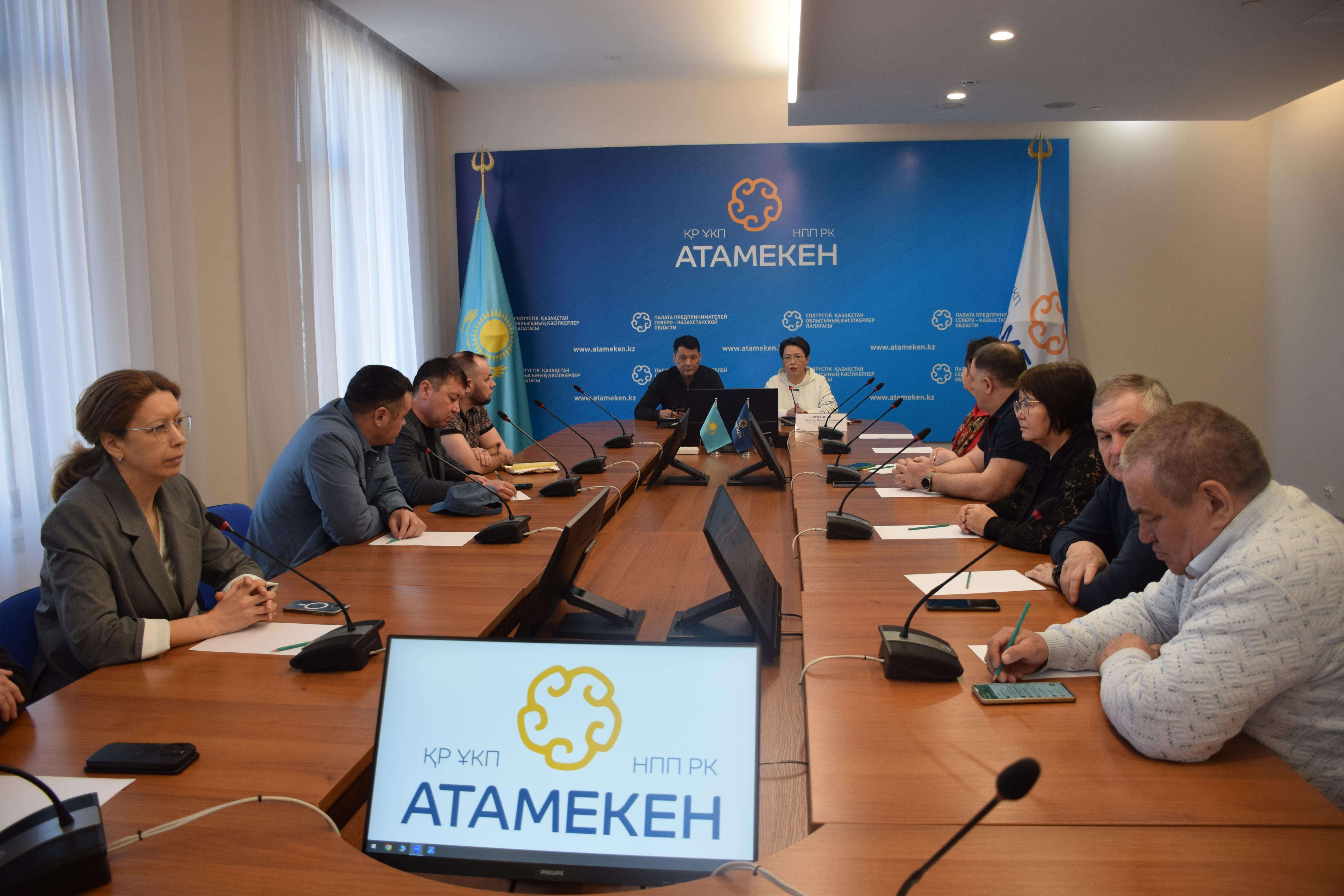 Представители Атамекен ознакомились с обстановкой в СКО в период паводков