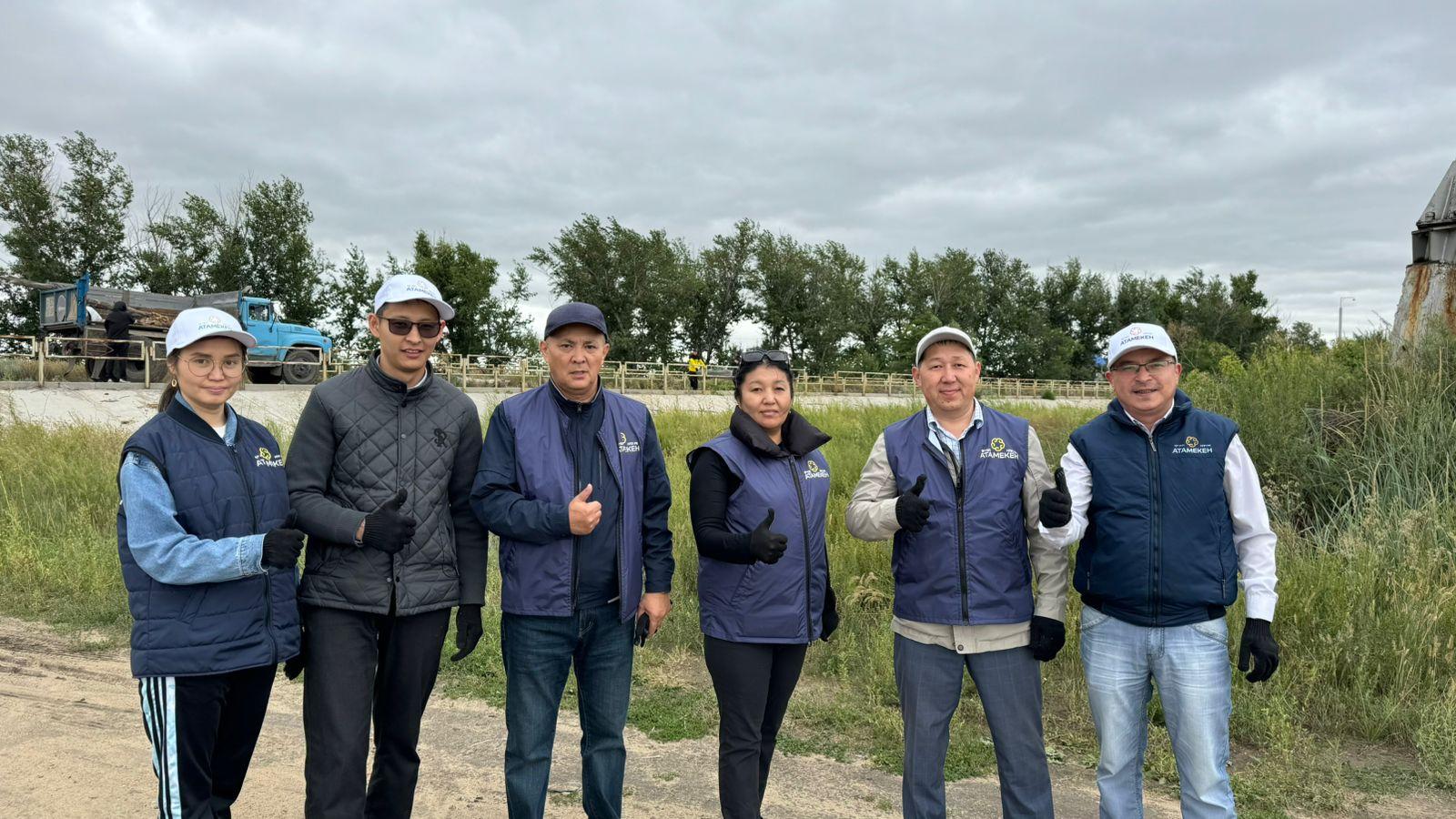 В Костанайской области продолжается экологическая акция «Таза Қазақстан»