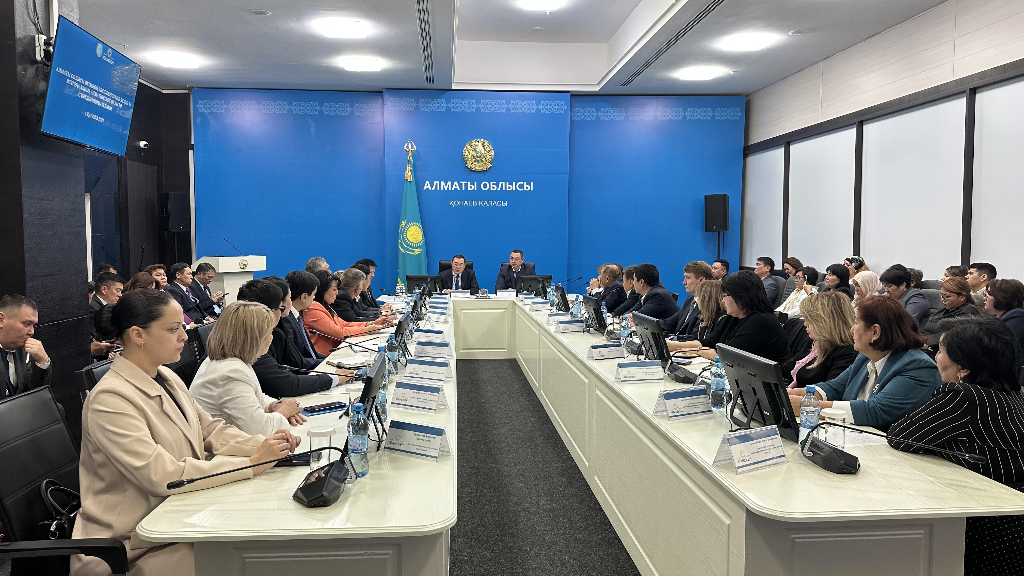 Встреча акима области с предпринимателями: открытый диалог о развитии бизнеса