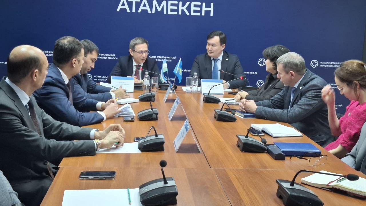 Посол Республики Узбекистан Бахтиёр Ибрагимов встретился с актюбинскими предпринимателями